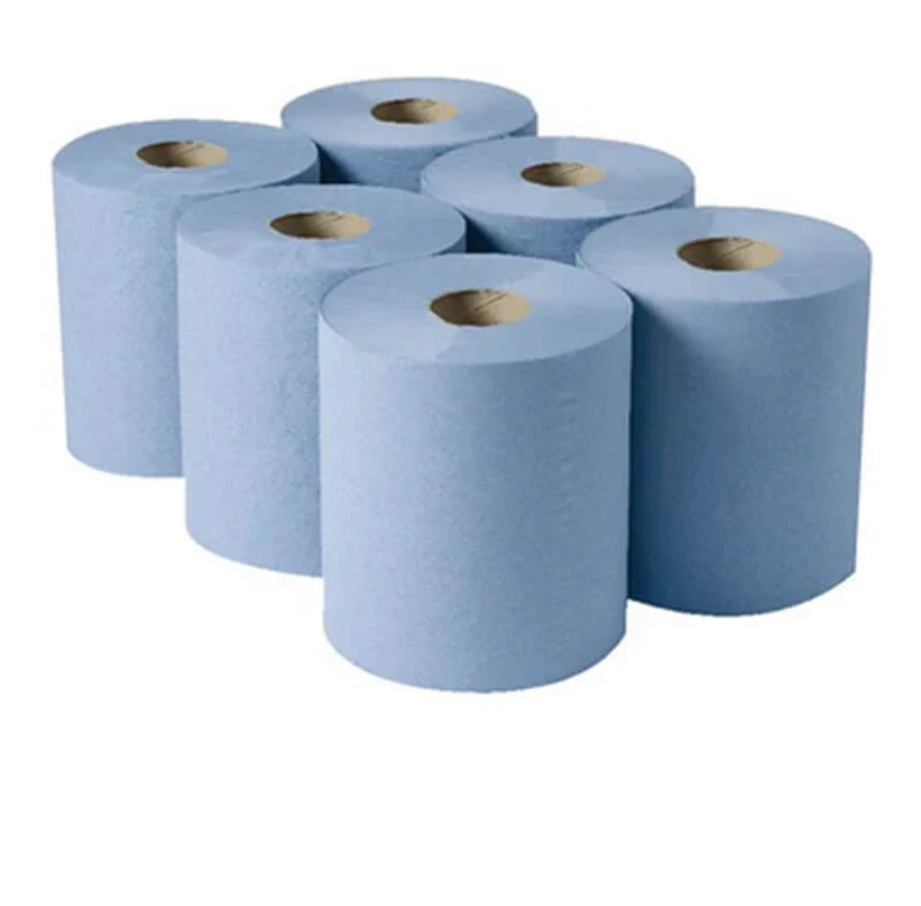 Blue Roll Centrefeed – 6 Rolls (2-ply)