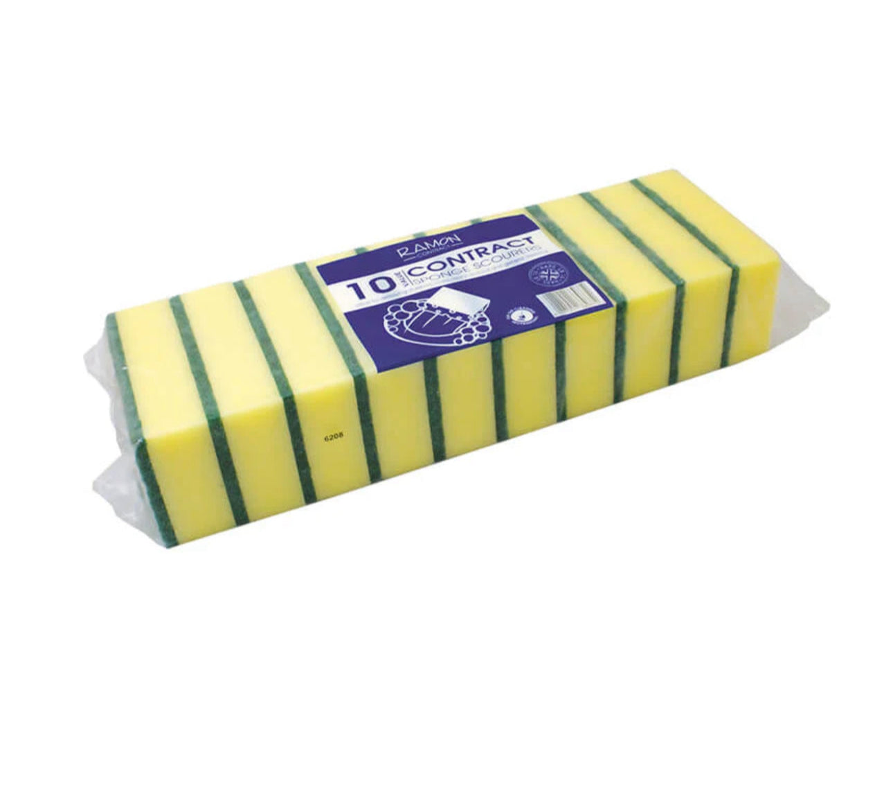 Economy Sponge Scourer 10 Pack