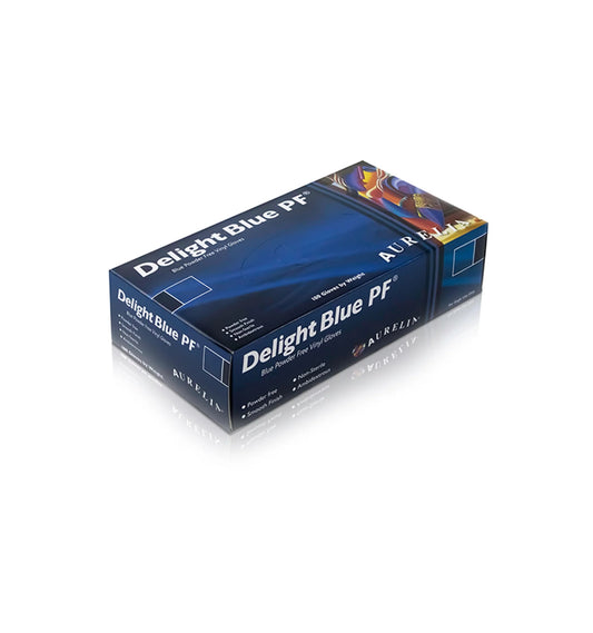 Vinyl Gloves – Blue  (100 pcs)