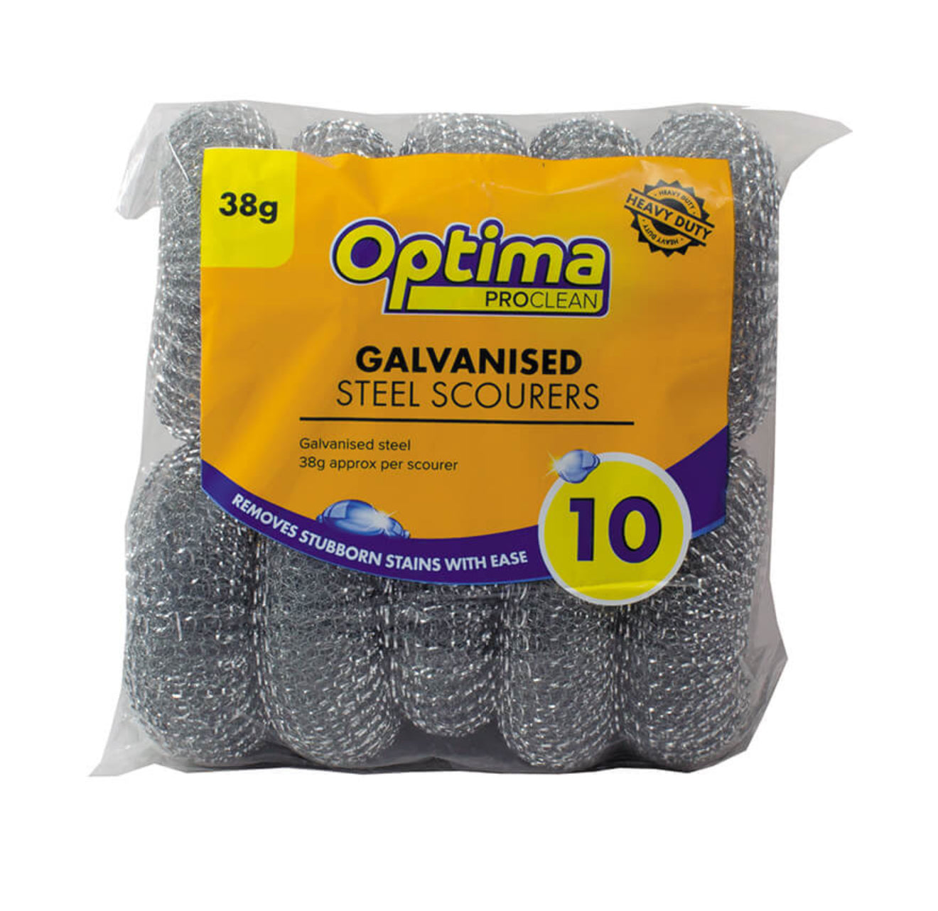 Large Galvanised Metal Scourer 10 Pack